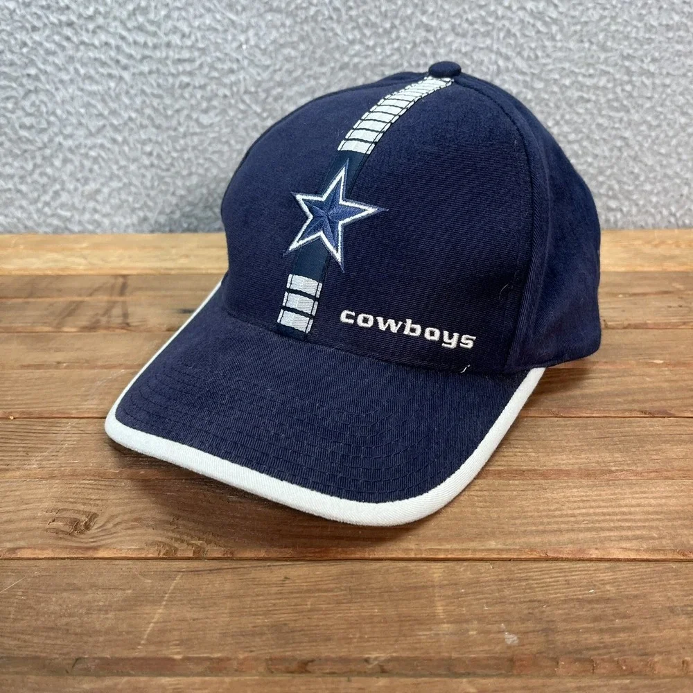 Vintage Dallas Cowboys Hat Adult Blue Strap Back Cap Logo Athletic‎ Football Y2K
